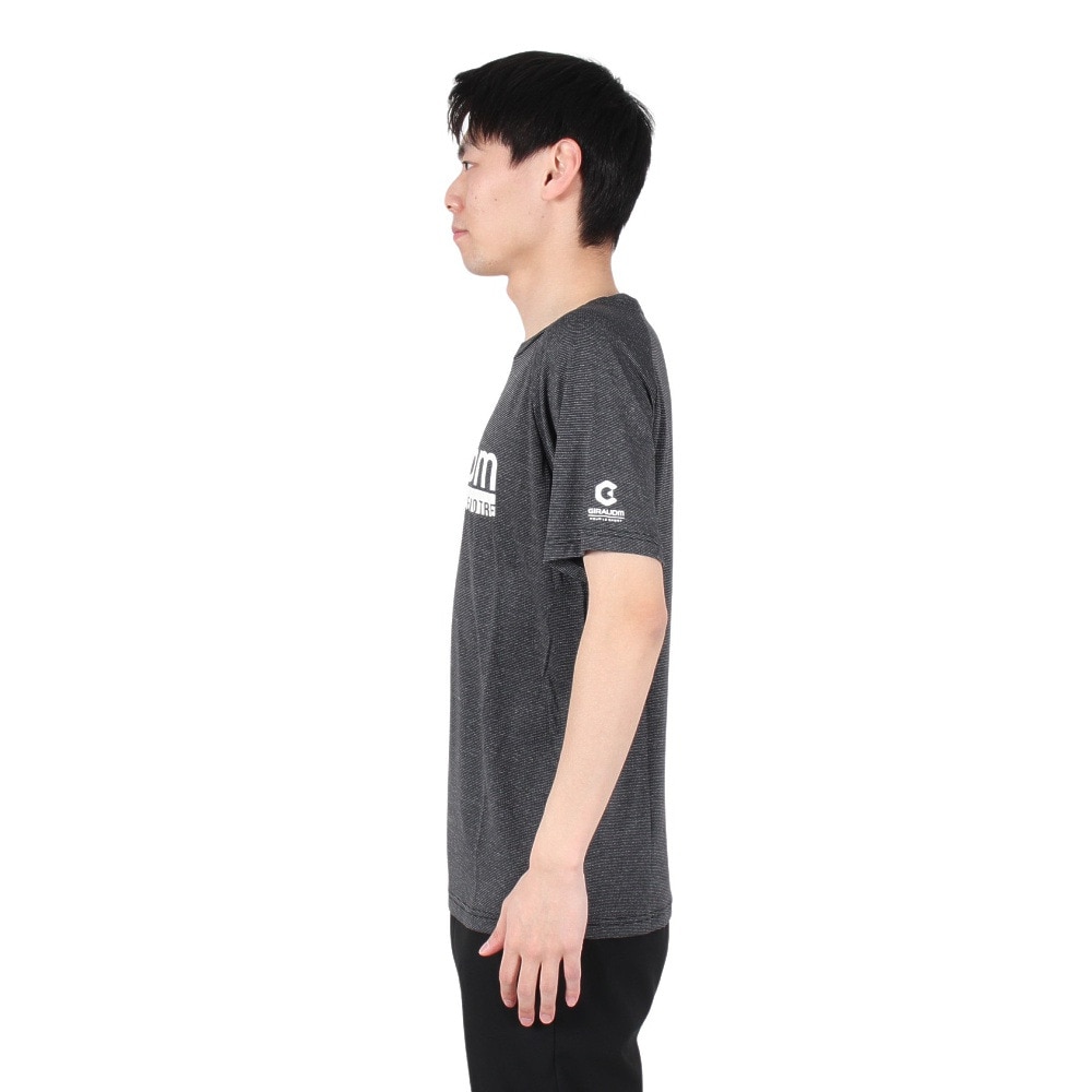 ジローム（GIRAUDM）（メンズ）ドライ 吸汗速乾 接触冷感 UVカット 半袖Tシャツ 863GM1ES6707 BLK 冷感 クール★★★