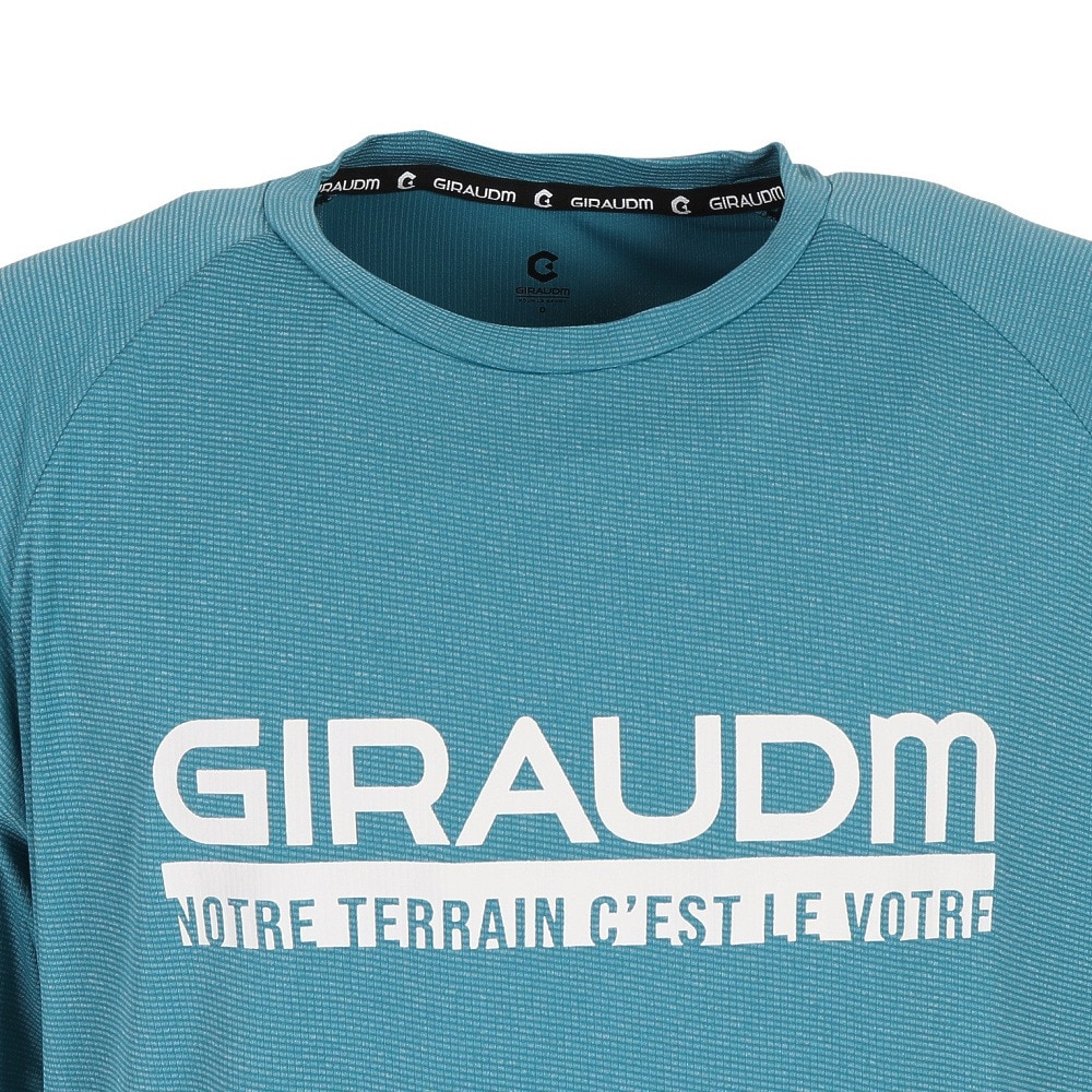 ジローム（GIRAUDM）（メンズ）洗っても機能が続く UV 吸汗速乾冷感 ドライプラスクール 半袖Tシャツ 863GM1ES6707 GRN 冷感 接触冷感 クール