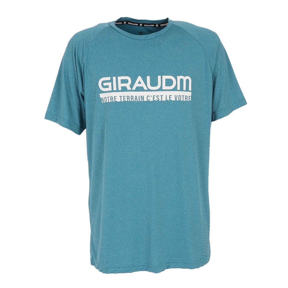 ジローム（GIRAUDM）（メンズ）洗っても機能が続く UV 吸汗速乾冷感 ドライプラスクール 半袖Tシャツ 863GM1ES6707 GRN 冷感 接触冷感 クール