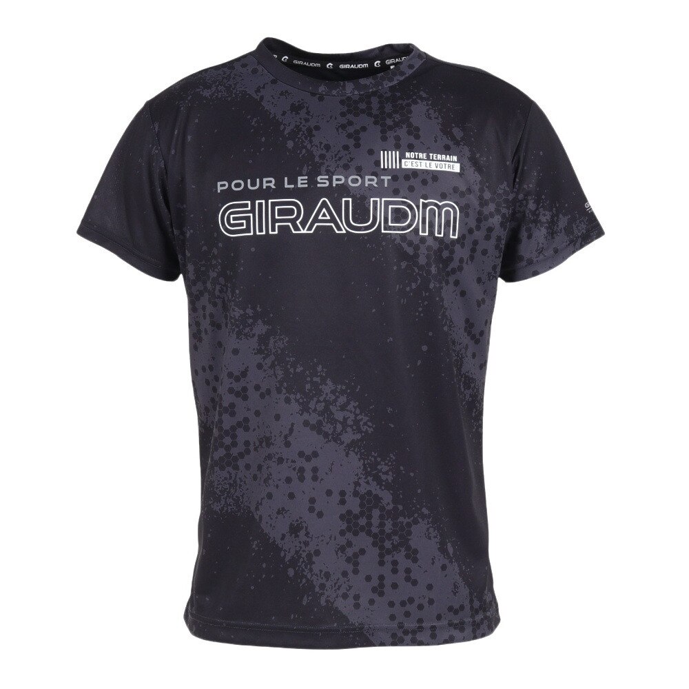  洗っても機能が続く UV 吸汗速乾 放熱素材 ドライプラスサイクルエアー 半袖Tシャツ 863GM1DT6688 BLK