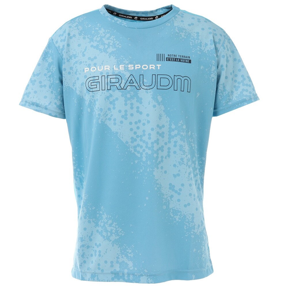  洗っても機能が続く UV 吸汗速乾 放熱素材 ドライプラスサイクルエアー 半袖Tシャツ 863GM1DT6688 BLU