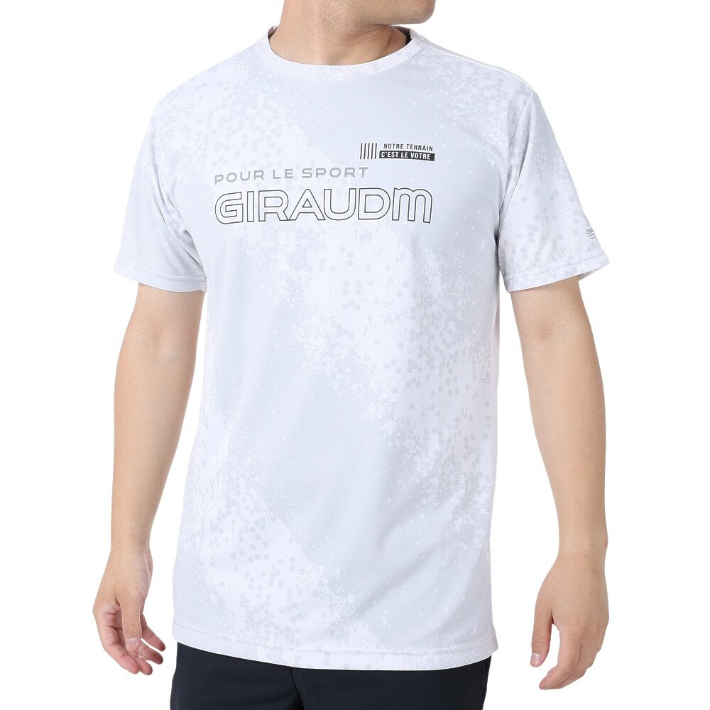  洗っても機能が続く UV 吸汗速乾 放熱素材 ドライプラスサイクルエアー 半袖Tシャツ 863GM1DT6688 WHT