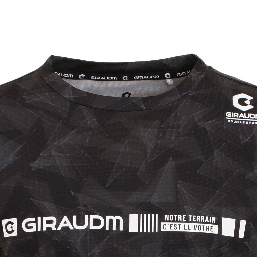 ジローム（GIRAUDM）（メンズ）洗っても機能が続く UV 吸汗速乾 ドライプラスプロ 半袖Tシャツ 863GM1DT6697 BLK★★★
