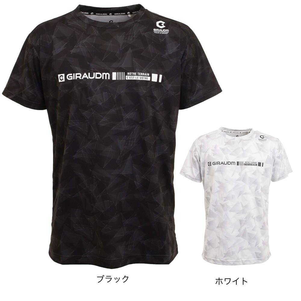 ジローム（GIRAUDM）（メンズ）半袖Tシャツドライ 吸汗速乾 UVカット 863GM1DT6697 BLK