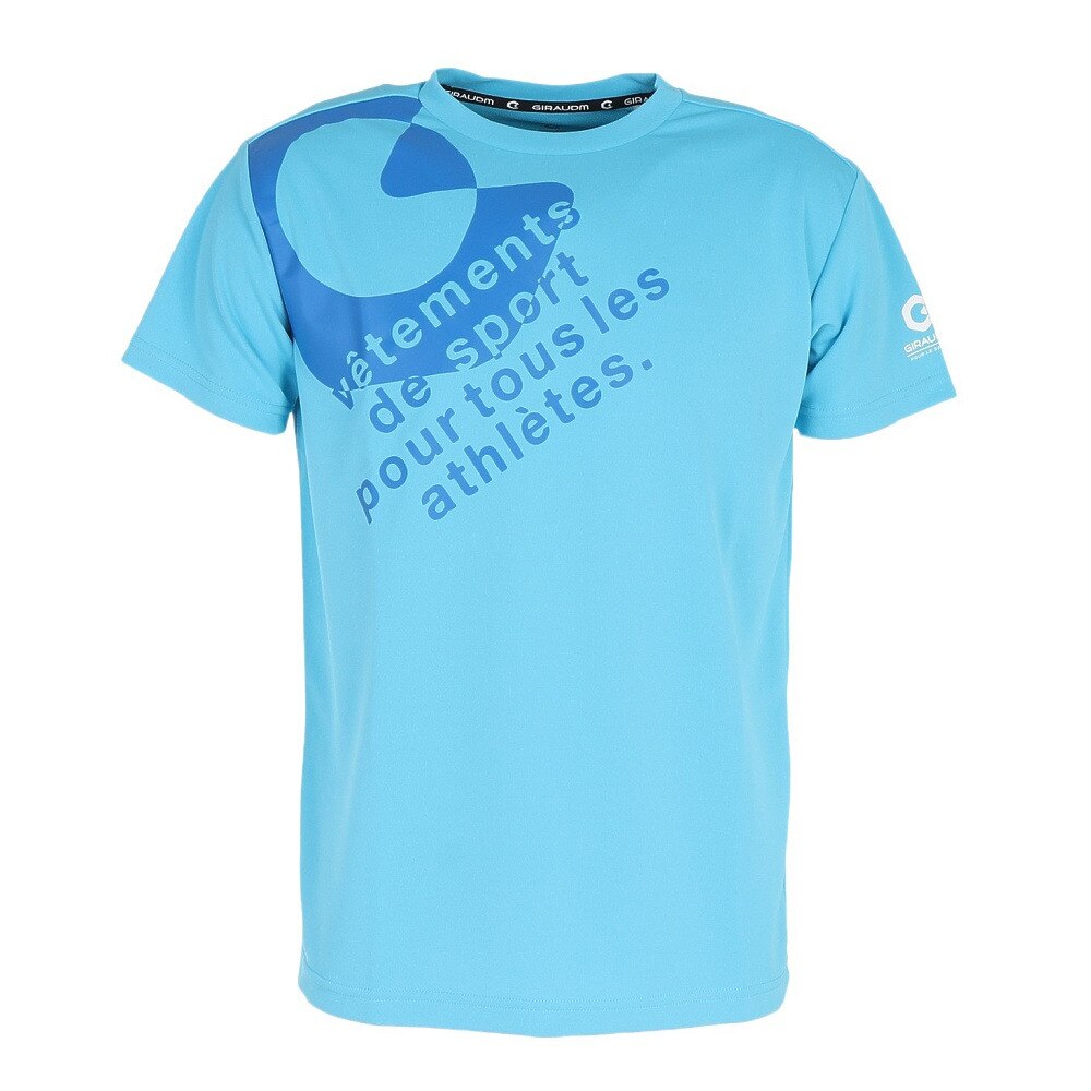  洗っても機能が続く UV 吸汗速乾 放熱素材 ドライプラスサイクルエアー 半袖Tシャツ 863GM1TP6693 BLU