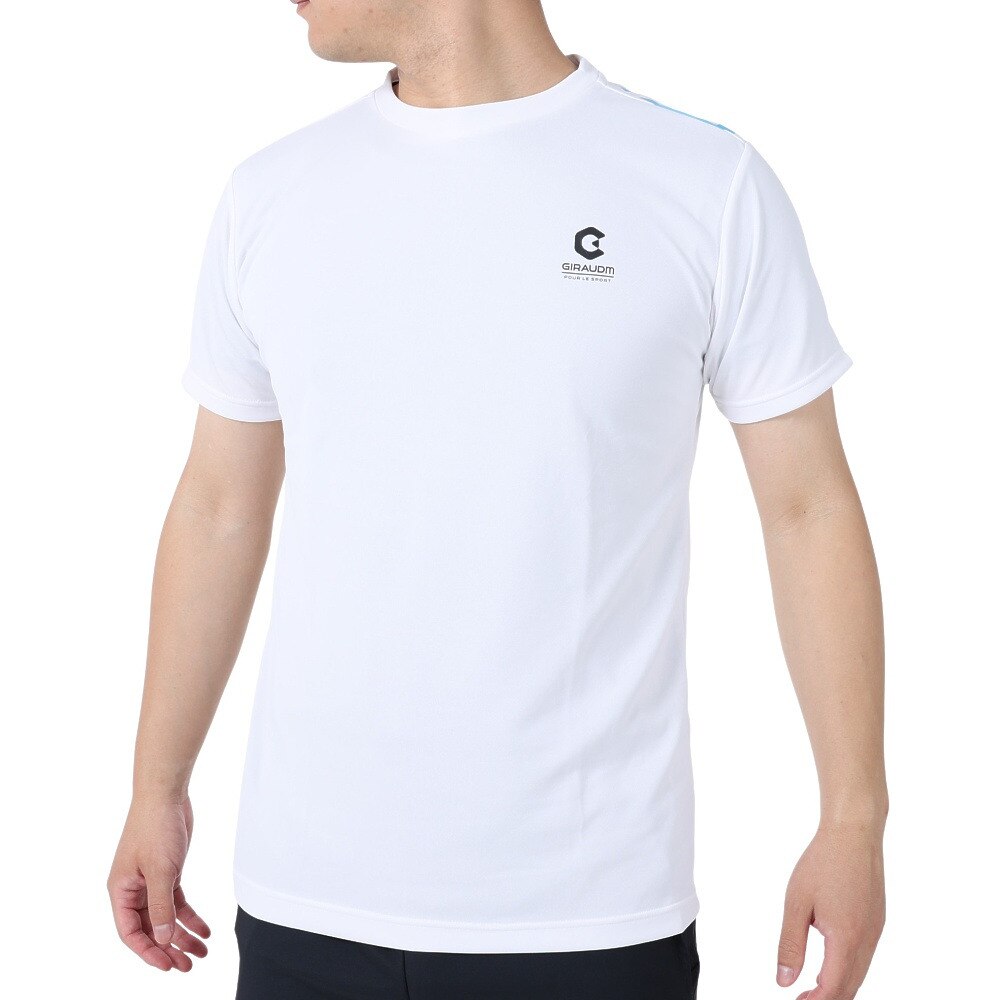  洗っても機能が続く UV 吸汗速乾 放熱素材 ドライプラスサイクルエアー 半袖Tシャツ 863GM1TP6694 WHT