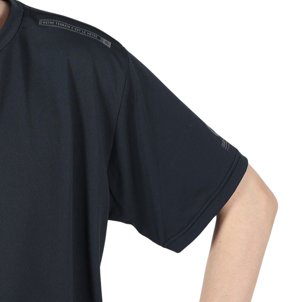 ジローム（GIRAUDM）（メンズ）洗っても機能が続く UV 吸汗速乾 ドライプラスプロ 半袖Tシャツ 863GM1TP6696 BLK