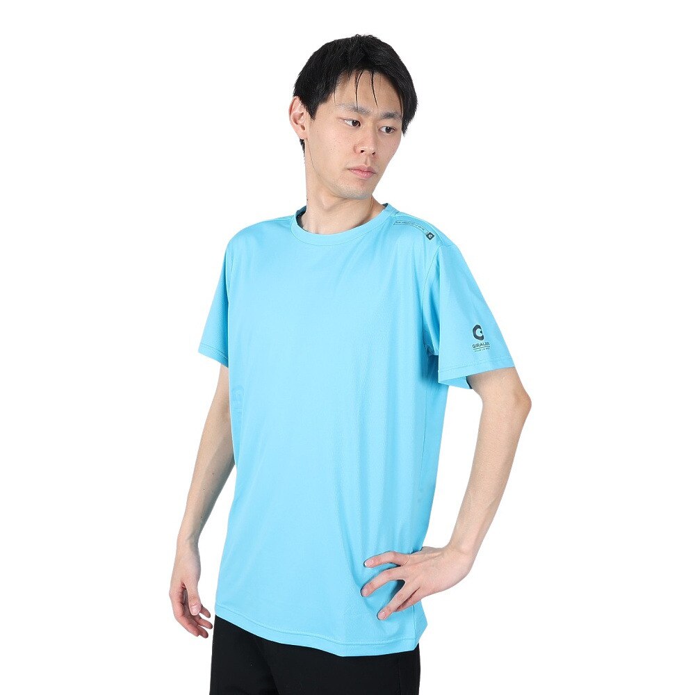  洗っても機能が続く UV 吸汗速乾 ドライプラスプロ 半袖Tシャツ 863GM1TP6696 BLU