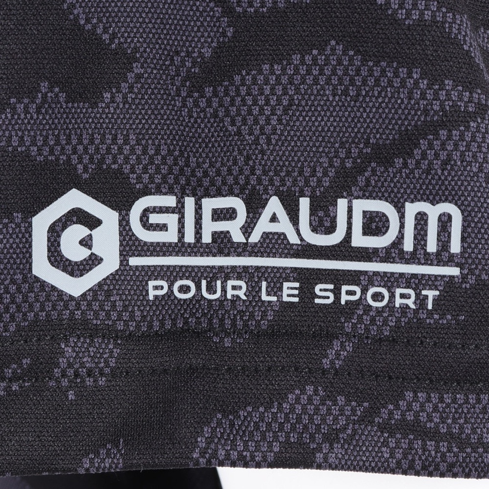 ジローム（GIRAUDM）（メンズ）洗っても機能が続く UV 吸汗速乾 ドライプラス ジャガード半袖Tシャツ 863GM1HD6713 BLK