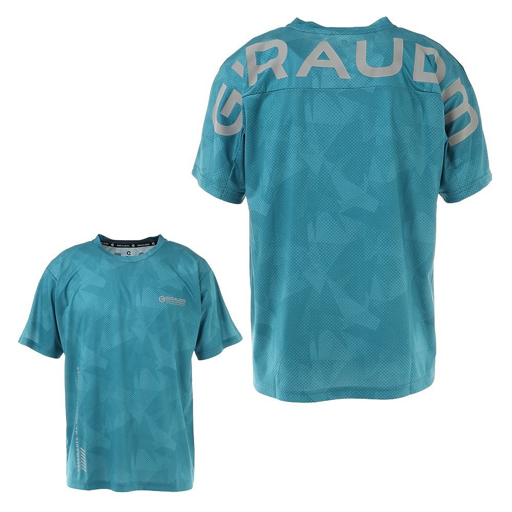 ジローム（GIRAUDM）（メンズ）半袖Tシャツ メンズ ドライ 吸汗速乾 UVカット ジャガード 863GM1HD6714