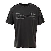 ジローム（GIRAUDM）（メンズ）ドライ 吸汗速乾 UVカット ジャガード半袖Tシャツ 863GM1HD6715 BLK
