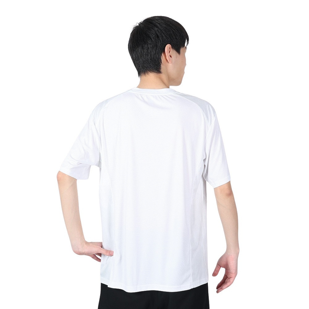 ジローム（GIRAUDM）（メンズ）洗っても機能が続く UV 吸汗速乾 ドライプラス ジャガード半袖Tシャツ 863GM1HD6716 WHT