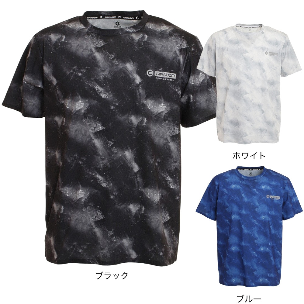 ジローム（GIRAUDM）（メンズ）半袖Tシャツ メンズ ドライ 吸汗速乾 UVカット テッククロス 863GM1SD6719 BLU