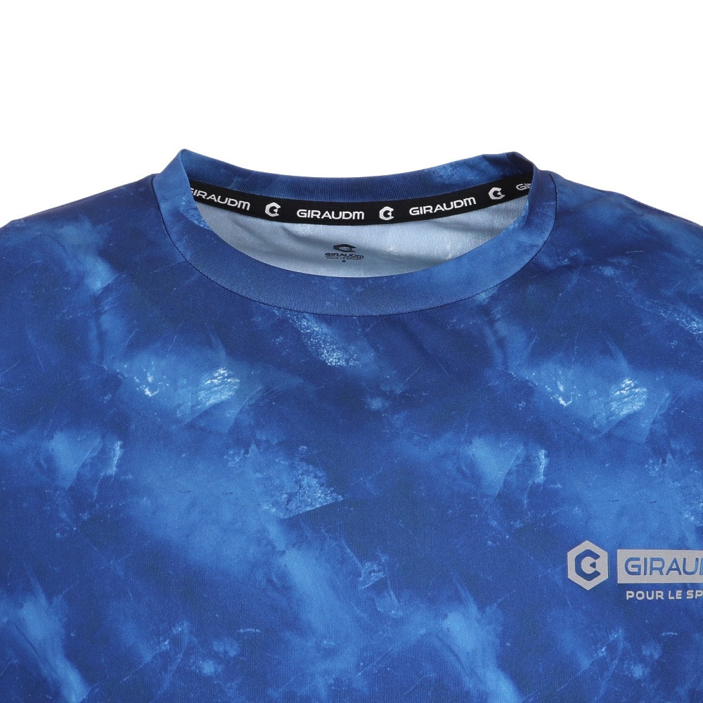 ジローム（GIRAUDM）（メンズ）洗っても機能が続く UV 吸汗速乾 ドライプラス テッククロスTシャツ 863GM1SD6719 BLU