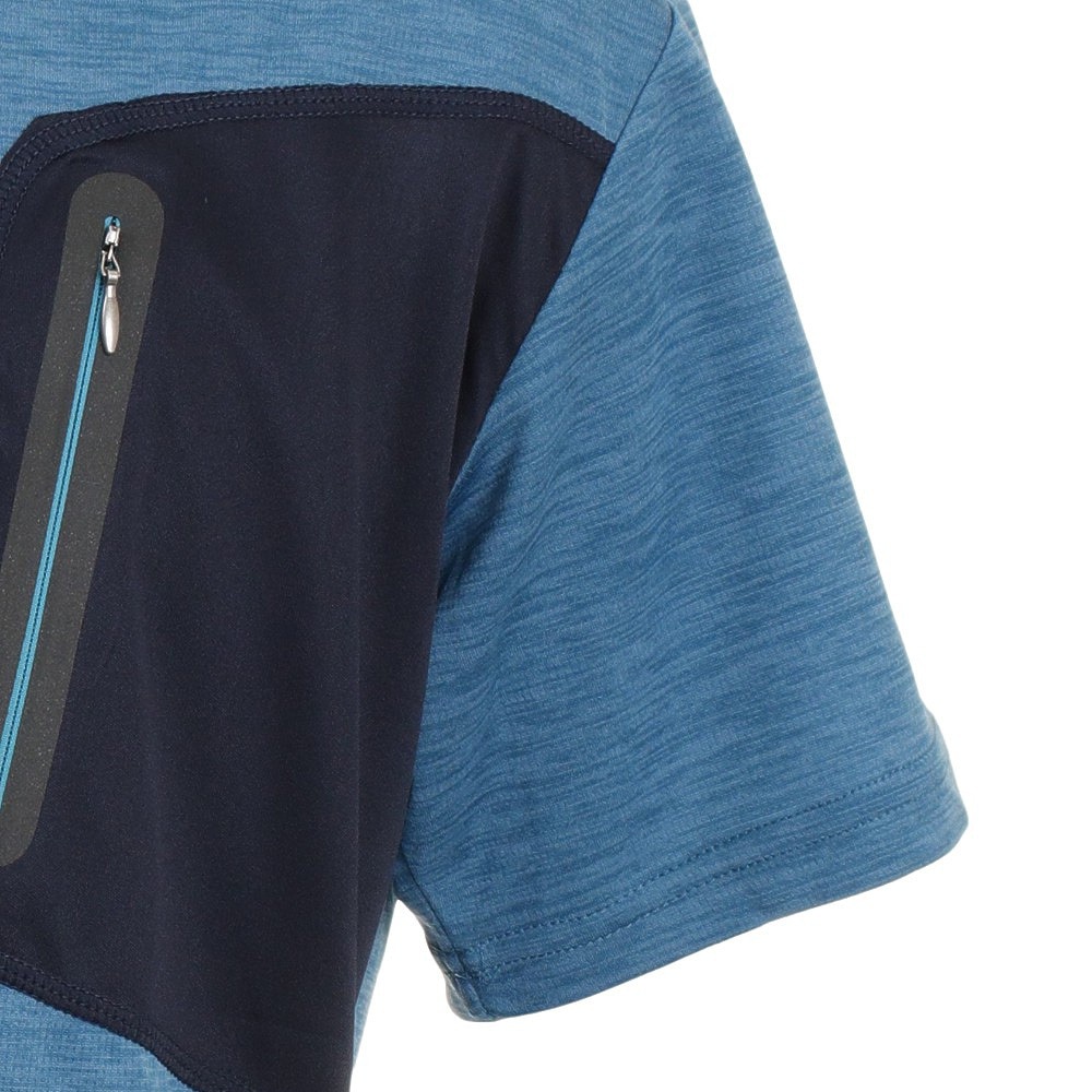 デュアリグ（DUARIG）（メンズ）接触冷感 吸汗速乾 UVカット カチオン ポケット 半袖Tシャツ 863D1SD6838 BLU 冷感 クール
