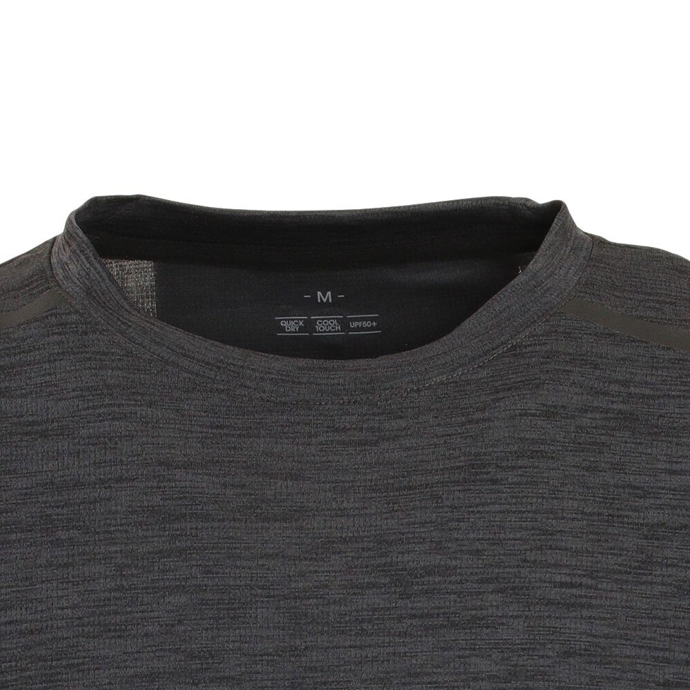 デュアリグ（DUARIG）（メンズ）接触冷感 吸汗速乾 UVカット カチオン 半袖Tシャツ863D1SD6839 BLK 冷感 クール★★★