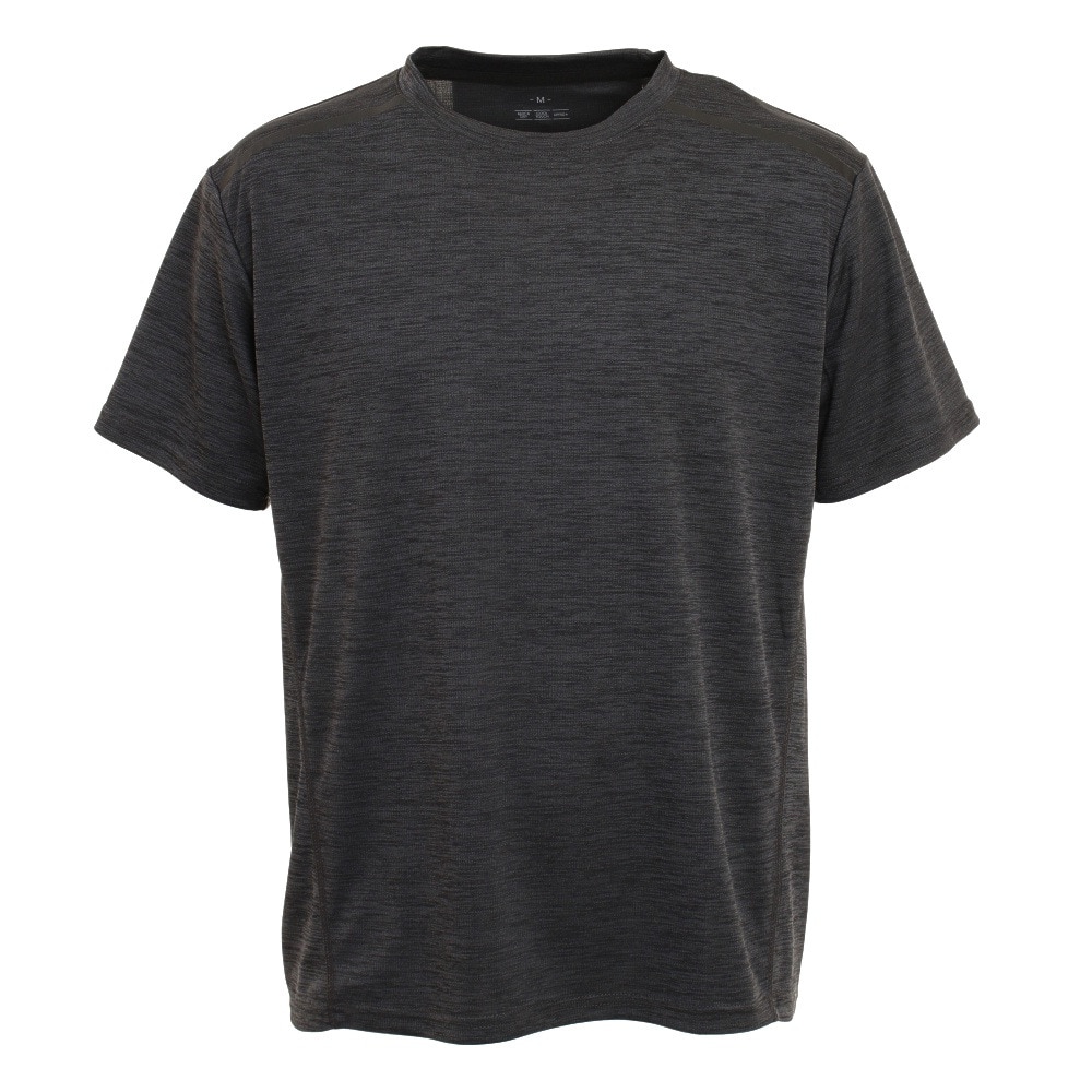  接触冷感 吸汗速乾 UV ドライプラスクール カチオン 半袖Tシャツ863D1SD6839 BLK 冷感 接触冷感 クール
