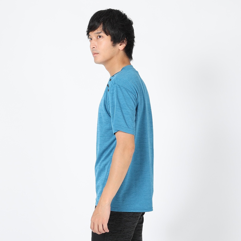 デュアリグ（DUARIG）（メンズ）接触冷感 吸汗速乾 UVカット カチオン 半袖Tシャツ 863D1SD6839 BLU 冷感 クール★★★