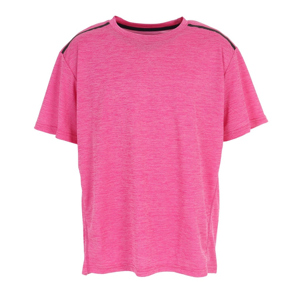  接触冷感 吸汗速乾 UV ドライプラスクール カチオン 半袖Tシャツ 863D1SD6839 PNK 冷感 接触冷感 クール