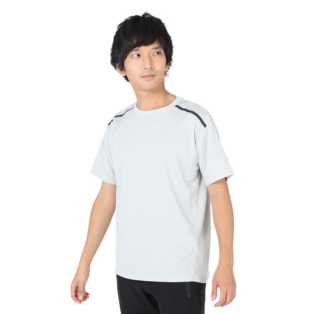  接触冷感 吸汗速乾 UV ドライプラスクール カチオン 半袖Tシャツ 863D1SD6839 WHT 冷感 接触冷感 クール