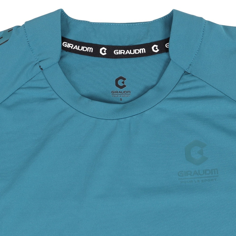 ジローム（GIRAUDM）（メンズ）半袖Tシャツ メンズ ドライプラスシャインブロック 863GM1HD6835 DGRN