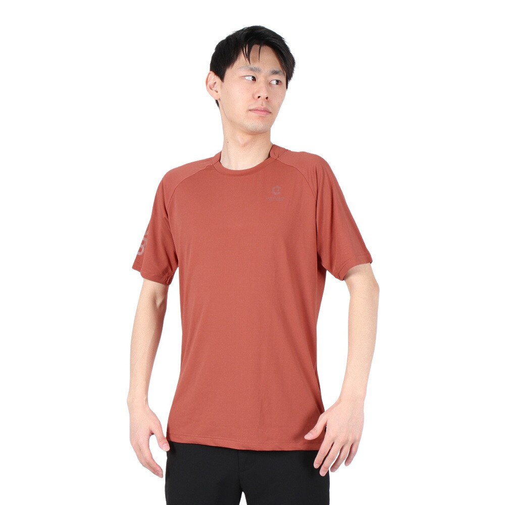 ジローム（GIRAUDM）（メンズ）半袖Tシャツ メンズ ドライプラスシャインブロック 863GM1HD6835 RED