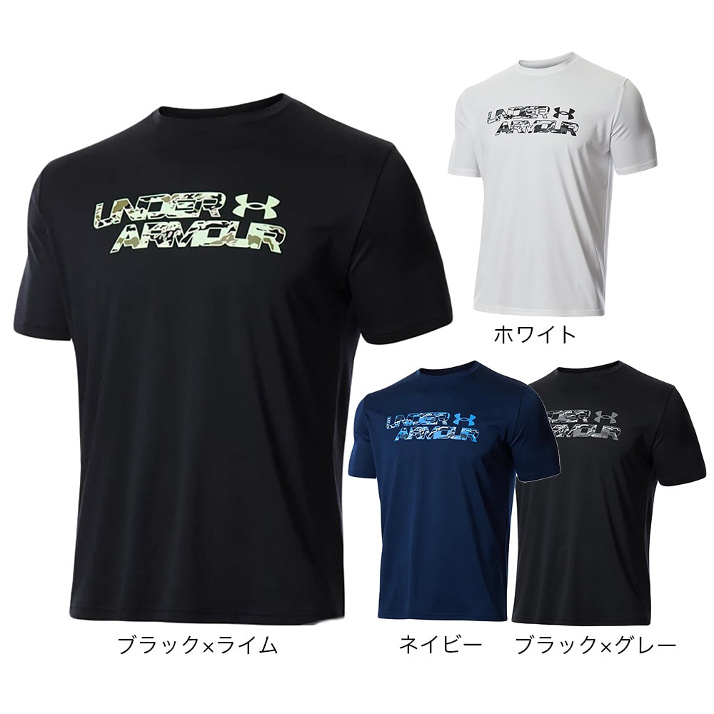 アンダーアーマー（UNDER ARMOUR）（メンズ）半袖Tシャツ メンズ ドライ 速乾 テック ワードマーク シーズナル 1371908 002