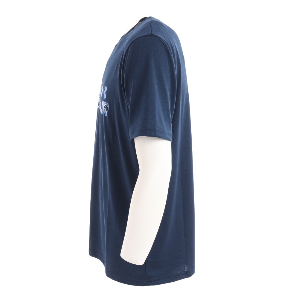 アンダーアーマー（UNDER ARMOUR）（メンズ）ドライ 速乾 テック ショートスリーブ Tシャツ ワードマーク シーズナル 1371908 408