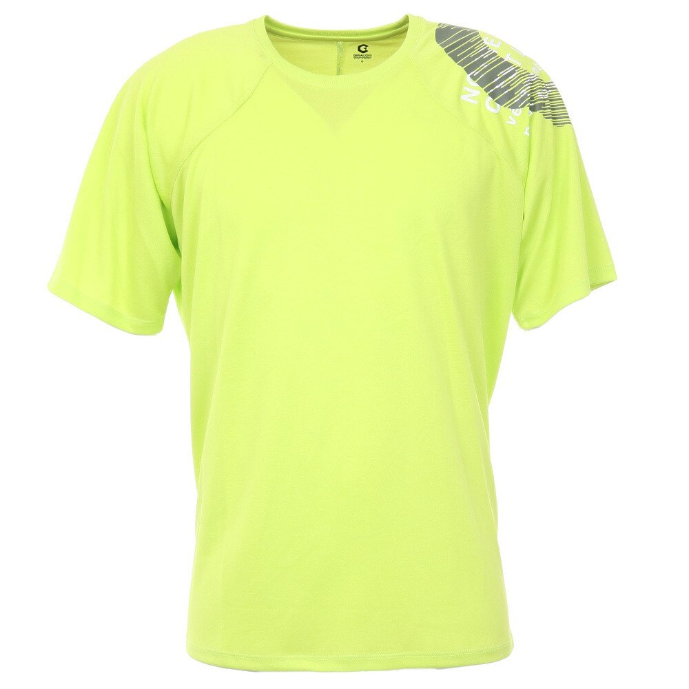 ジローム（GIRAUDM）（メンズ）半袖Tシャツ メンズ ドライ プリントメッシュTRG CT2S3350-TR863-DGCD FGRN