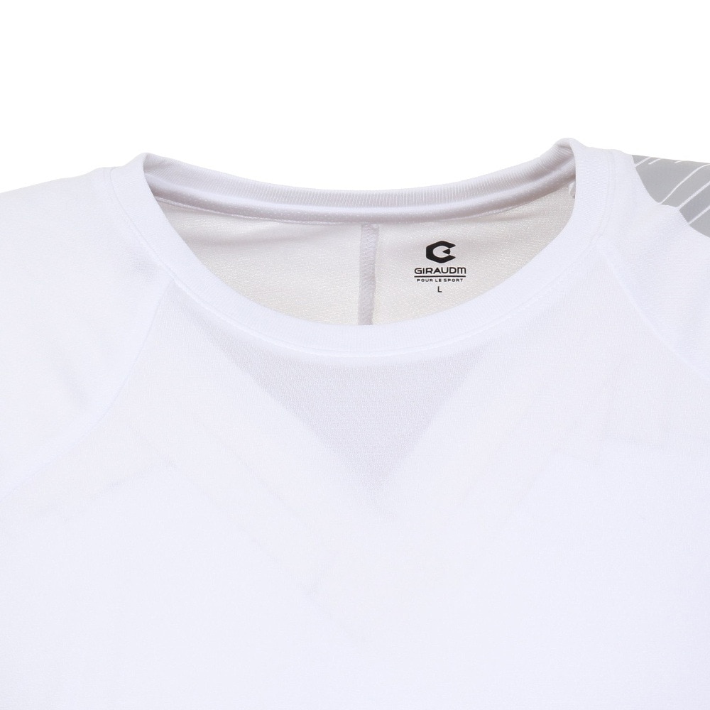 ジローム（GIRAUDM）（メンズ）半袖Tシャツ メンズ UV ドライプラス プリント TRG CT2S3350-TR863-DGCD WHT