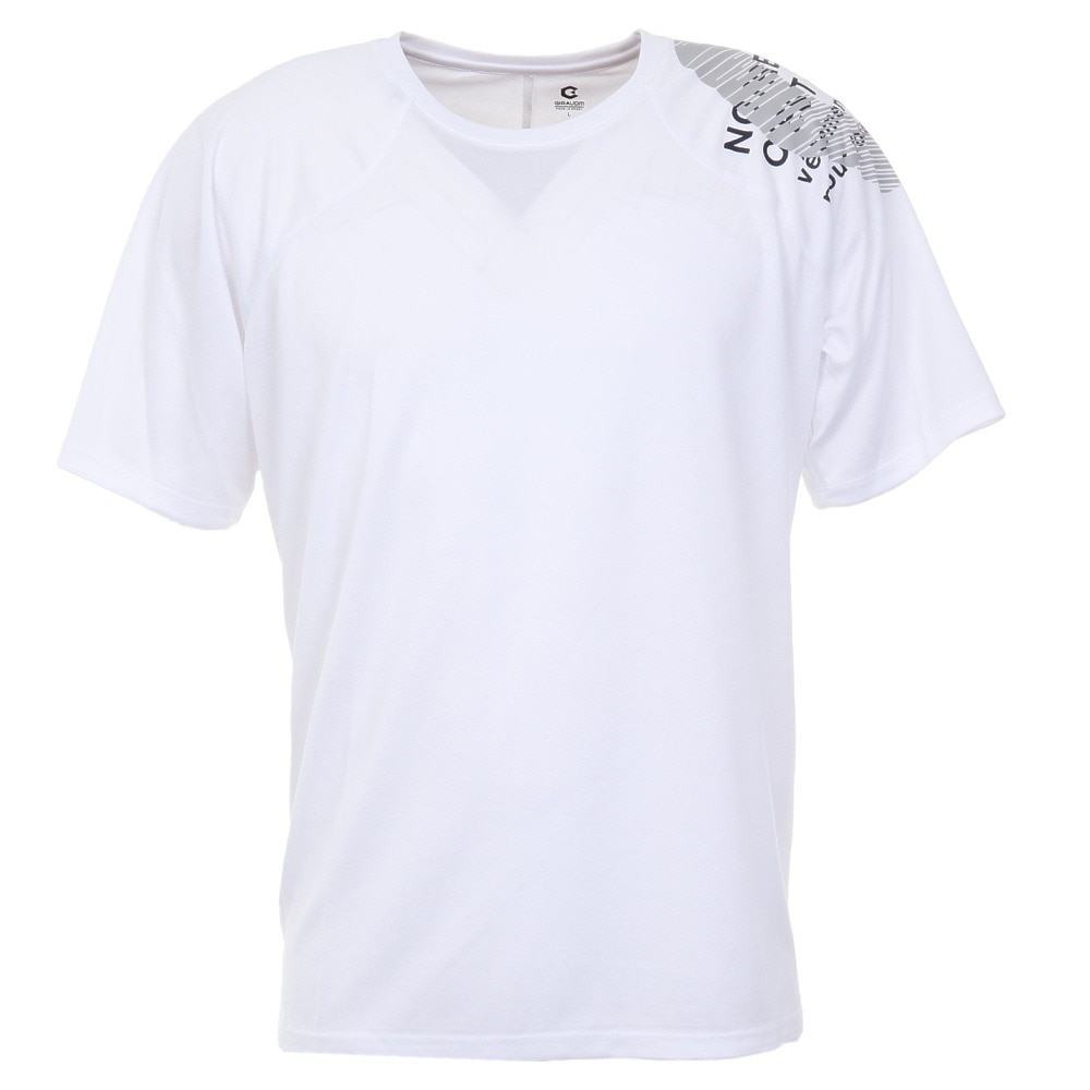 ジローム（GIRAUDM）（メンズ）半袖Tシャツ メンズ UV ドライプラス プリント TRG CT2S3350-TR863-DGCD WHT