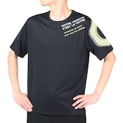 (メンズ)半袖Tシャツ メンズ ドライ プリントメッシュTRG CT2S3352-TR863-DGCD BLK