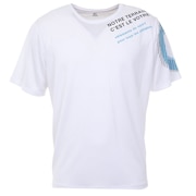 ジローム（GIRAUDM）（メンズ）半袖Tシャツ メンズ ドライ プリントメッシュTRG CT2S3352-TR863-DGCD WHT
