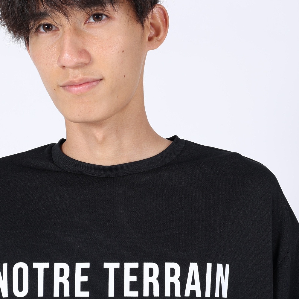 ジローム（GIRAUDM）（メンズ）半袖Tシャツ メンズ ドライ 速乾 UV プリントTLF CT2S3355-TR863-DGCD BLK