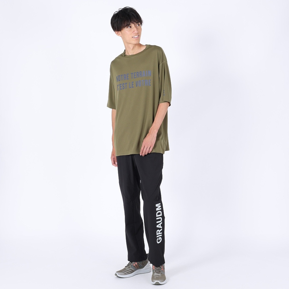 ジローム（GIRAUDM）（メンズ）半袖Tシャツ メンズ 速乾 UV プリントTLF CT2S3355-TR863-DGCD OLIVE