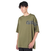 ジローム（GIRAUDM）（メンズ）半袖Tシャツ メンズ ドライプリントメッシュTLF CT2S3356-TR863-DGCD OLIVE