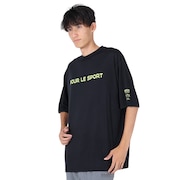 (メンズ)半袖Tシャツ メンズ ドライプリントメッシュTLF CT2S3357-TR863-DGCD BLK