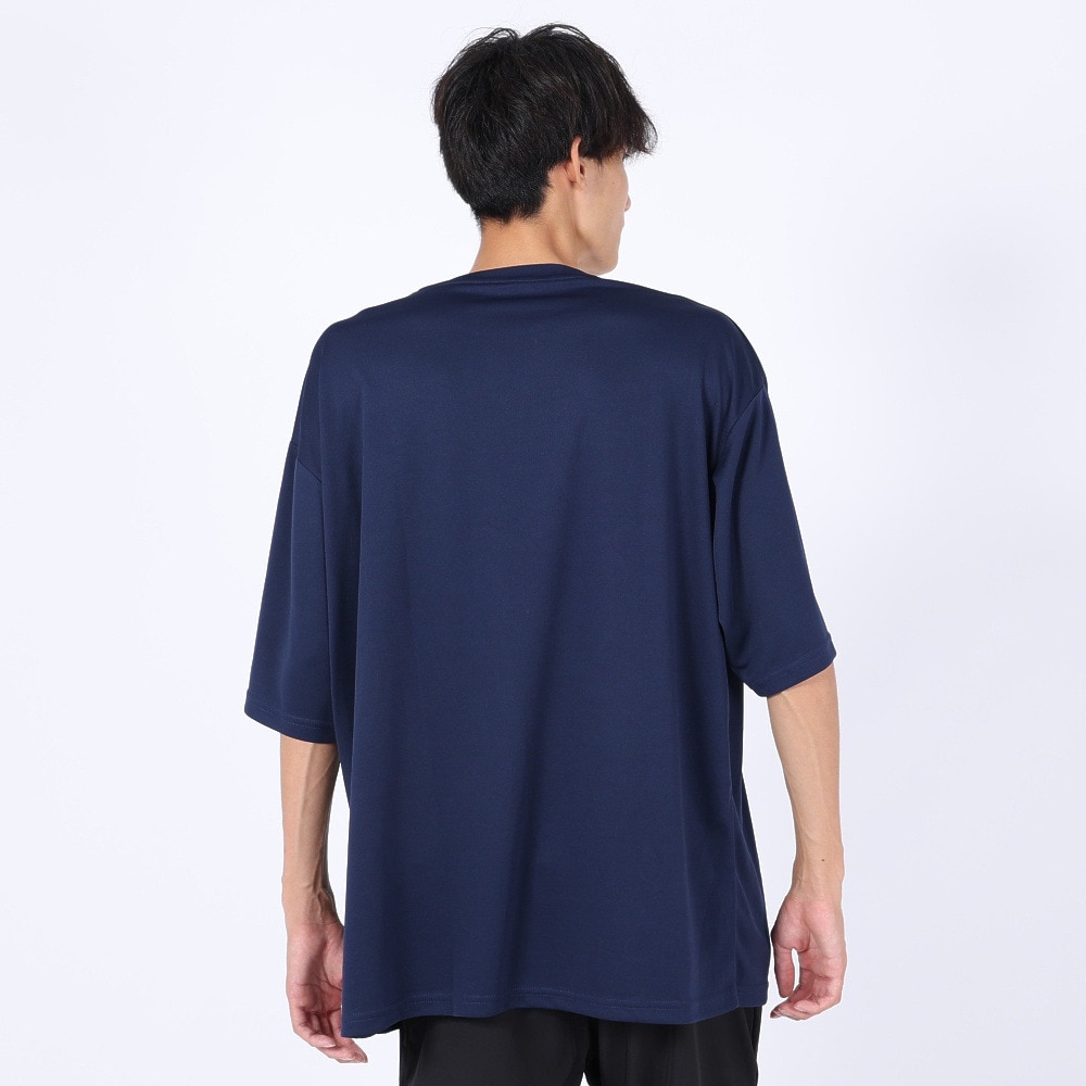 ジローム（GIRAUDM）（メンズ）半袖Tシャツ メンズ ドライ プリントメッシュTLF CT2S3358-TR863-DGCD NVY