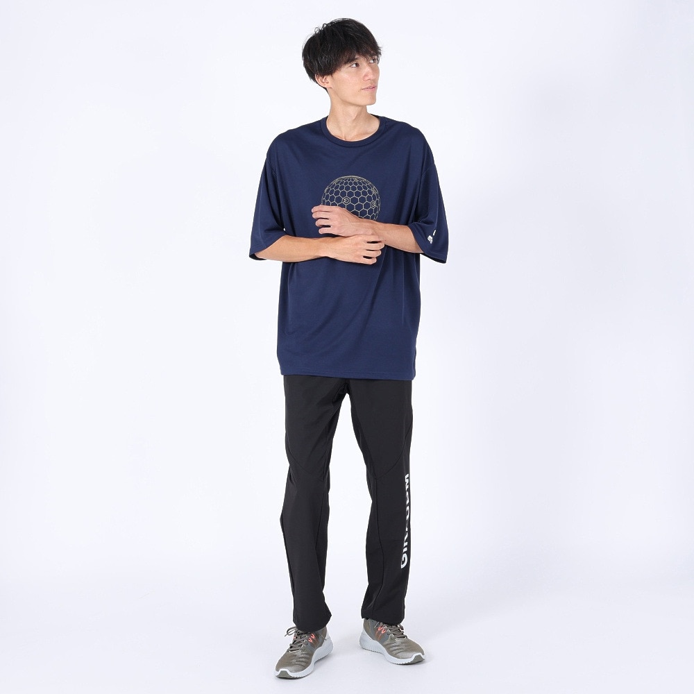 ジローム（GIRAUDM）（メンズ）半袖Tシャツ メンズ ドライ プリントメッシュTLF CT2S3358-TR863-DGCD NVY