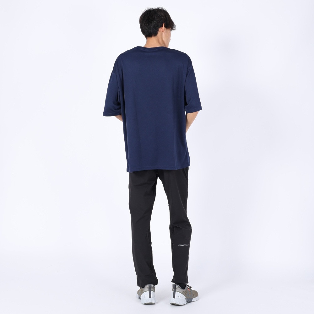 ジローム（GIRAUDM）（メンズ）半袖Tシャツ メンズ ドライ プリントメッシュTLF CT2S3358-TR863-DGCD NVY