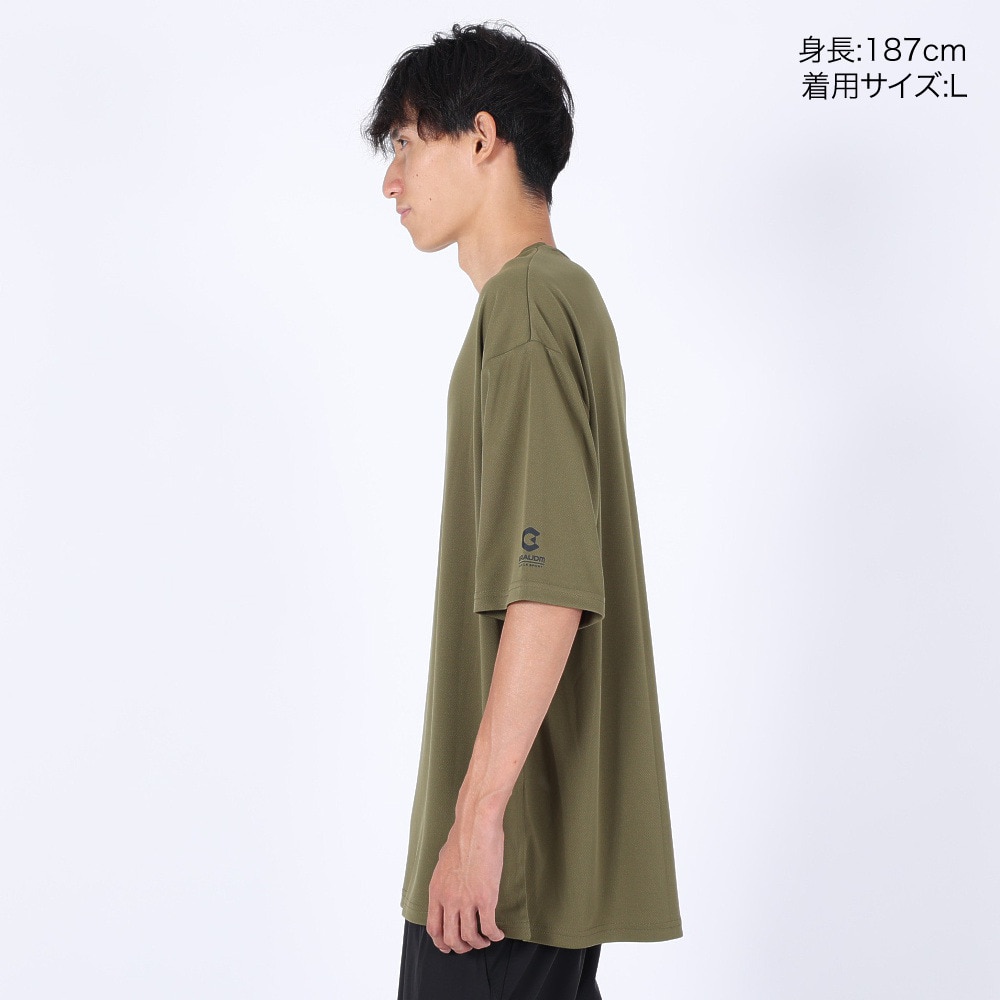 ジローム（GIRAUDM）（メンズ）半袖Tシャツ メンズ プリントメッシュTLF CT2S3358-TR863-DGCD OLIVE