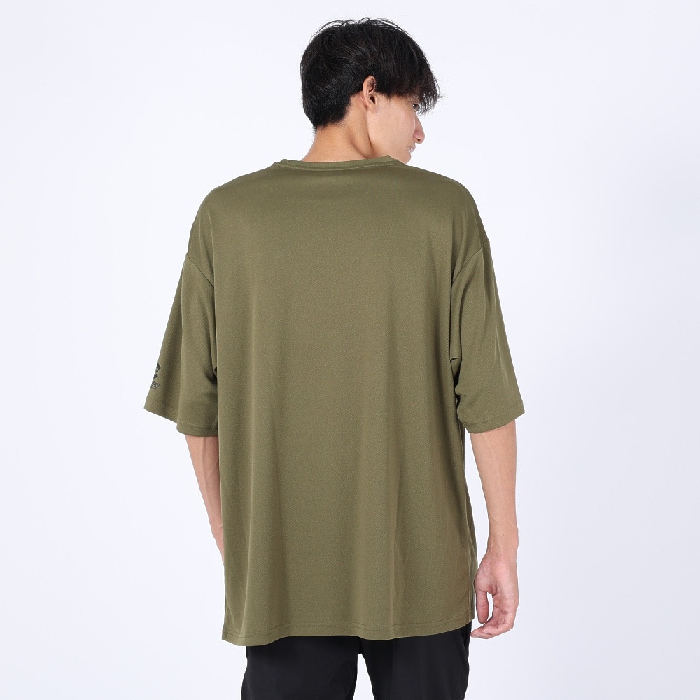 ジローム（GIRAUDM）（メンズ）半袖Tシャツ メンズ プリントメッシュTLF CT2S3358-TR863-DGCD OLIVE