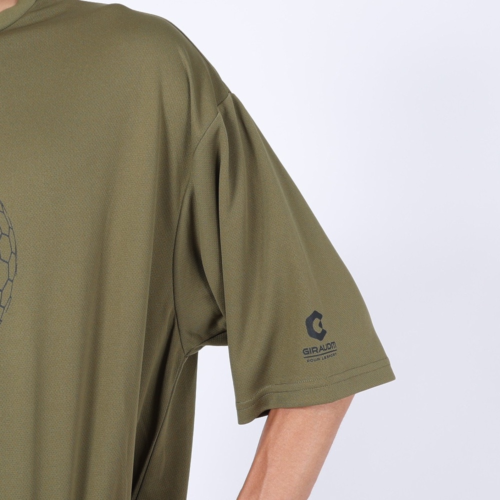 ジローム（GIRAUDM）（メンズ）半袖Tシャツ メンズ プリントメッシュTLF CT2S3358-TR863-DGCD OLIVE