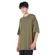 ジローム（GIRAUDM）（メンズ）半袖Tシャツ メンズ プリントメッシュTLF CT2S3358-TR863-DGCD OLIVE