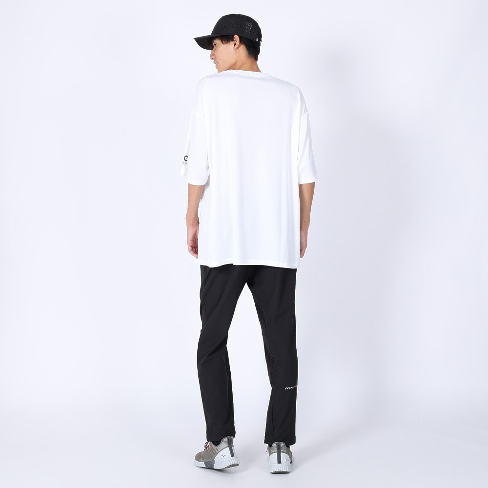 ジローム（GIRAUDM）（メンズ）半袖Tシャツ メンズ ドライ プリントメッシュTLF CT2S3358-TR863-DGCD WHT