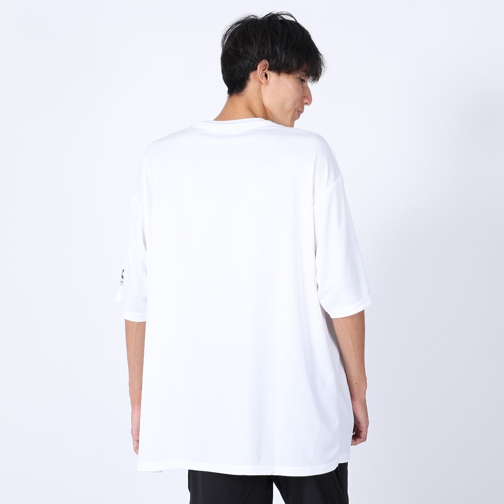 ジローム（GIRAUDM）（メンズ）半袖Tシャツ メンズ ドライ プリントメッシュTLF CT2S3358-TR863-DGCD WHT
