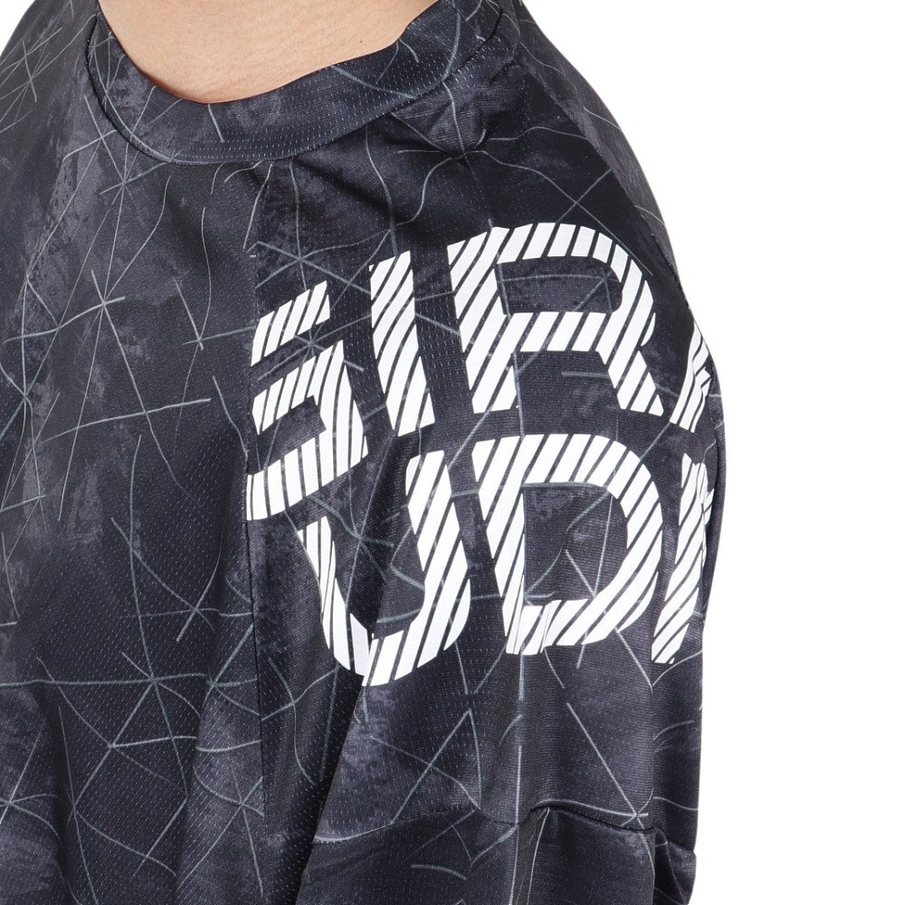 ジローム（GIRAUDM）（メンズ）半袖Tシャツ ドライ プリントメッシュTシャツ CT2S3329-TR863-DGSD BLK