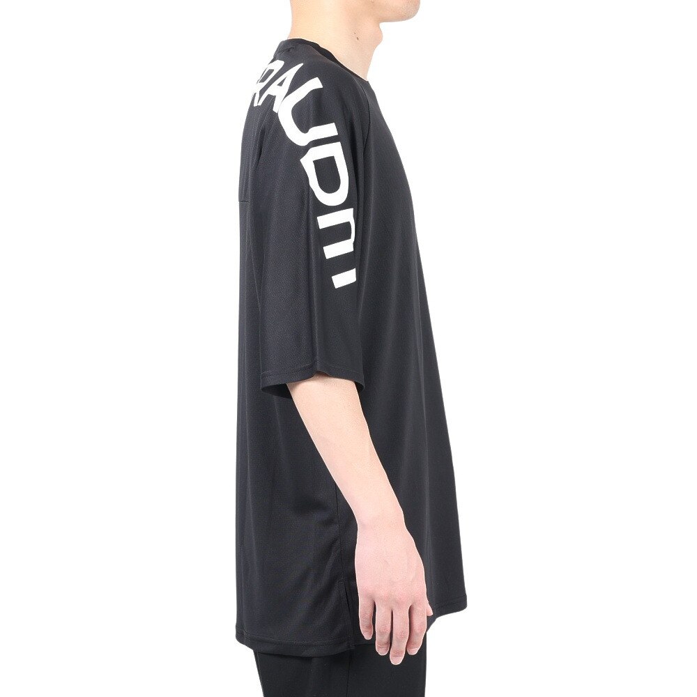ジローム（GIRAUDM）（メンズ）半袖Tシャツ メンズ ドライ プリントメッシュTシャツ CT2S3330-TR863-DGSD BLK