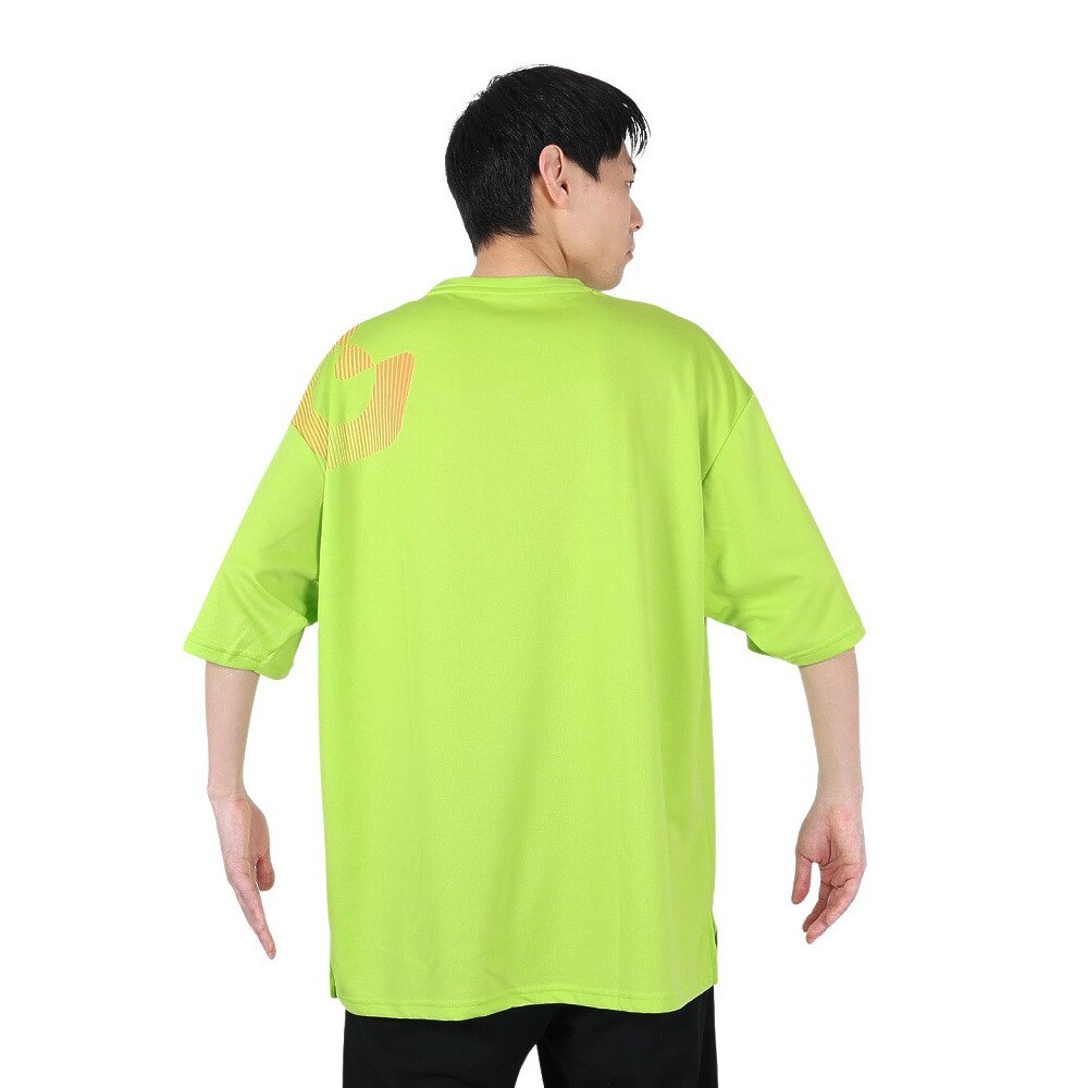 ジローム（GIRAUDM）（メンズ）半袖Tシャツ メンズ ドライ プリントメッシュTシャツ CT2S3331-TR863-DGSD FGRN