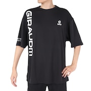 ジローム（GIRAUDM）（メンズ）半袖Tシャツ メンズ 速乾 UV クール プリントメッシュ CT2S3332-TR863-DGSD BLK